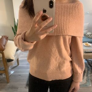 Off shoulder sweater